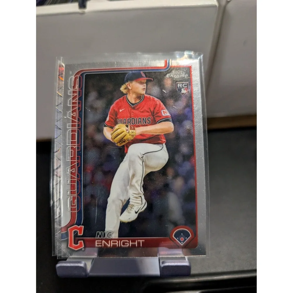2023 Topps Chrome Logofractor Nic Enright RC #USC103 Cleveland Guardians Rookie